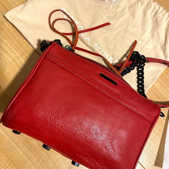 Rebecca Minkoff Mini M.A.C Crossbody Red Apple - Picture 4 of 4